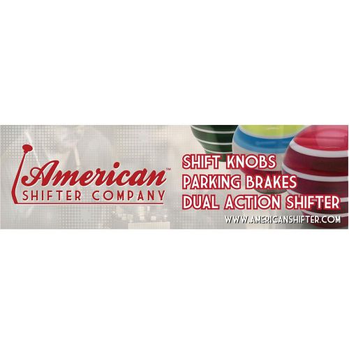 36 x 120 american shifter logo color banner amc painless flathead spyder