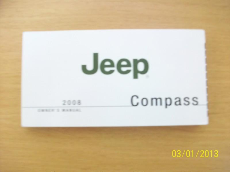2008 jeep compass   owners manual