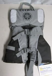 Yamaha infant life vest gray &amp; black up to 30lbs may-06v3b-gy-in