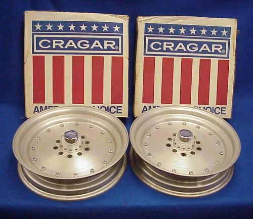 Cragar super trick 15x3-1/2&#034; front rims wheels gasser chevy ford dodge amc olds