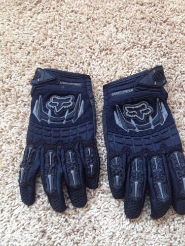 Fox youth black dirtpaw gloves ( youth size: s small )