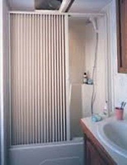 Irvine -rv- pleated tub /shower door         size    36&#034; x 67&#034;