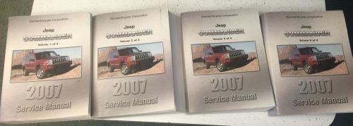 2007 jeep commander xk shop service manuals, all 4 volumes