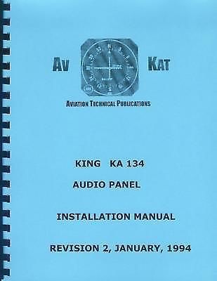 King ka 134 audio panel  installation manual