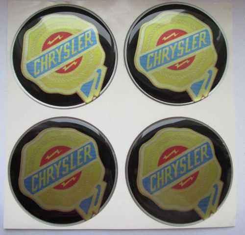 Chrysler emblem 60 mm wheel center cap sticker logo badge  trims silicone gel