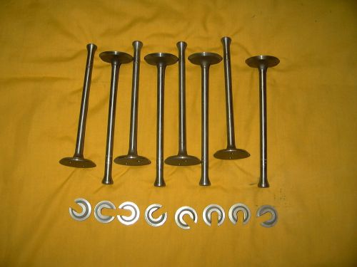 Ford model a 1930  8 valves and 8 keepers b-6505 / b-6514  nos vintage