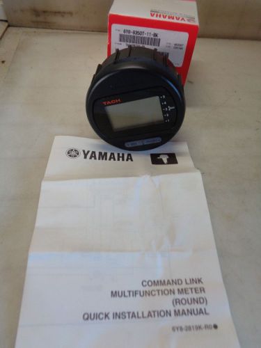 Yamaha 6y8-8350t-11-bk digital boat tachometer gauge