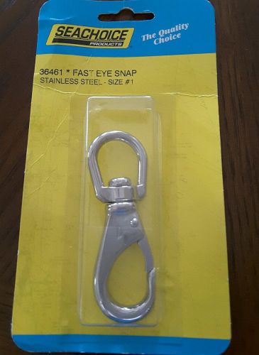 Z295 36461 seachoice fast eye snap stainless steel size #1 boat rigging marine