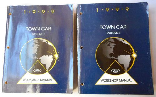 1999 lincoln town car service repair manual set
