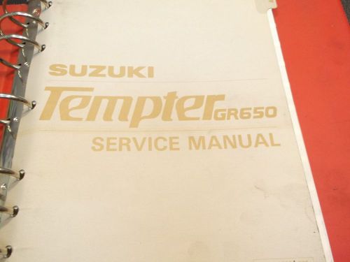 Suzuki gr650 tempter oem service manual 1983 gr 650 99500-36031-03e