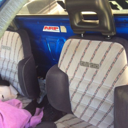 Toyota front seats (pair)86-87 turbo hilux pickup  ricarro style(rare)