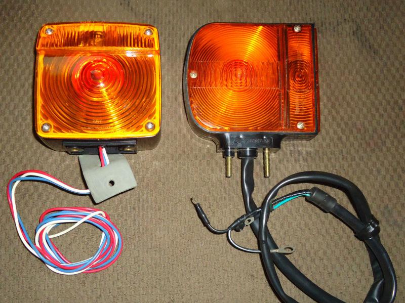 Buy SIGNAL STAT AMBER MARKER LIGHTS TURN SIGNALS DUAL FACE DOT