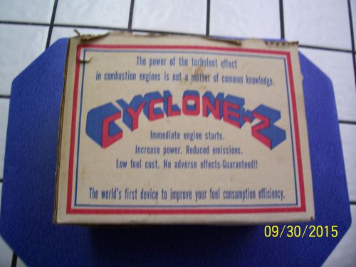Vintage &#034;cyclone-z&#034; gasoline engine combustion improvement device in orig. box