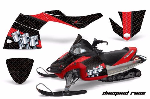 Amr racing sled wrap polaris fusion snowmobile graphics kit 2005-2007 dmnd race