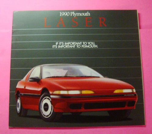 1990 plymouth laser  showroom sale brochure ..20- pages
