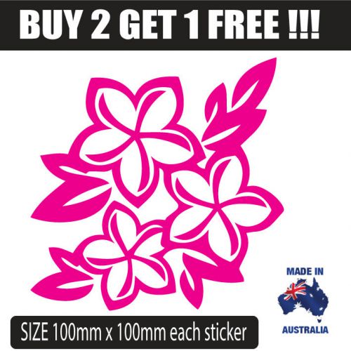 Frangipani-flower-girl-car-sticker