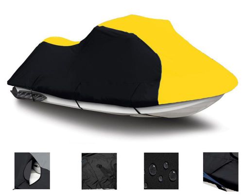 Yellow jet ski pwc cover for 3 seater jet ski from 120&#034;-129&#034; in length