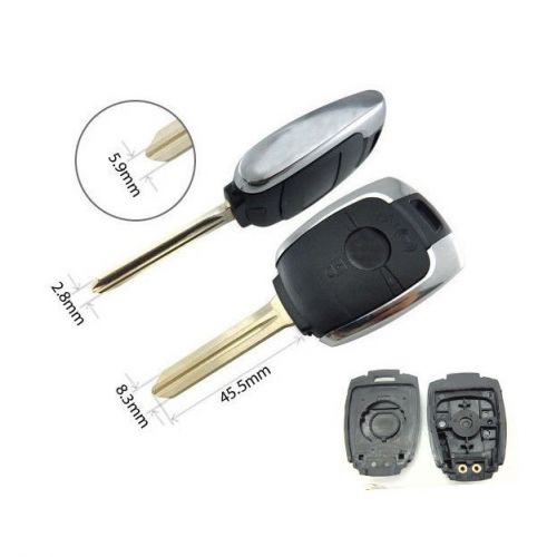 Replacement remote key case 2b fob for ssangyong actyon kyron rexton shell cover