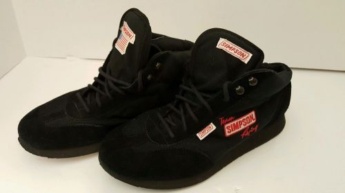 Black simpson racing shoes size 7.5