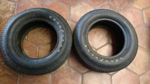 Nos 2 vintage race car goodyear blue streak sport tire date coded 7.00-14 pair