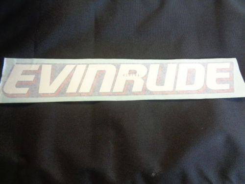 Evinrude decal red / white / blue  13 1/8&#034; x 2 1/8&#034; marine boat