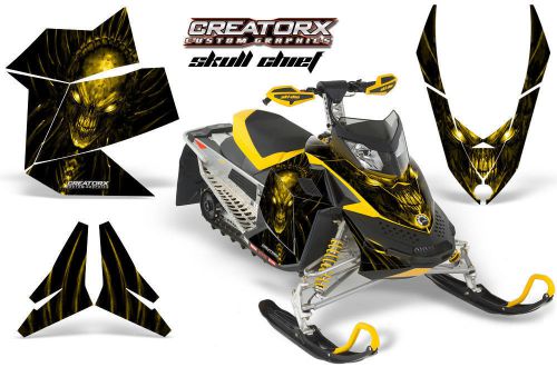 Ski-doo rev xp snowmobile sled creatorx graphics kit decals scy