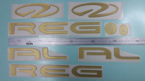 Regal boat emblem 28.6&#034; stickers set gold - adesivi barca - pegatinas barcos