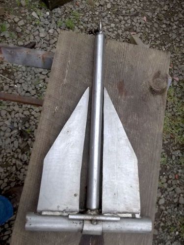 10 lb. 308 stainless steel fluke danforth style boat anchor