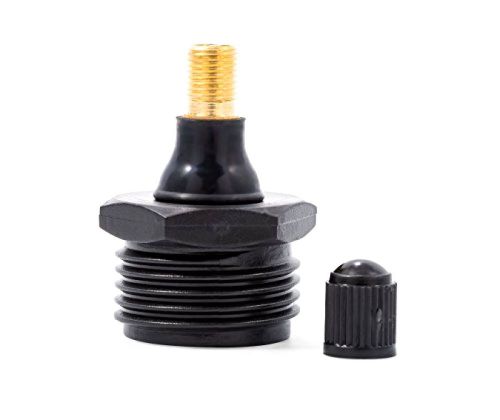 Camco 36133 black rv plastic blow out plug with schrader valve