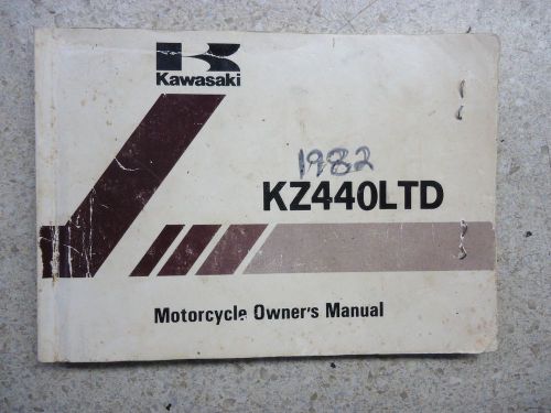 1982 82 kawasaki kz440 kz 440 ltd  original owners manual book oem