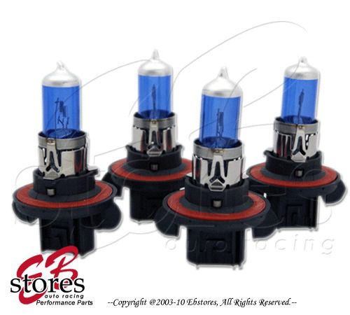 Super white 2pair 12v 100w h13 xenon hid high low beam light bulbs 5000k 4pcs