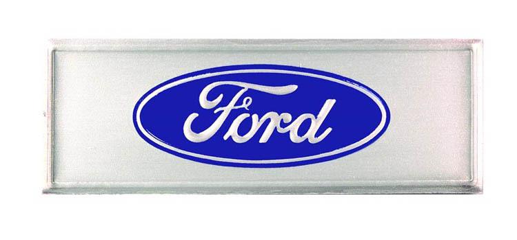 New 1967-1973 ford mustang blue scuff plate label emblem still decal each