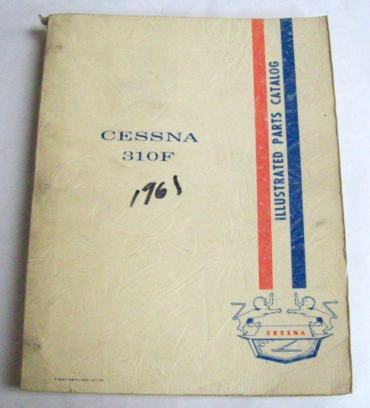 Original cessna 310f 1961 illustrated parts catalog
