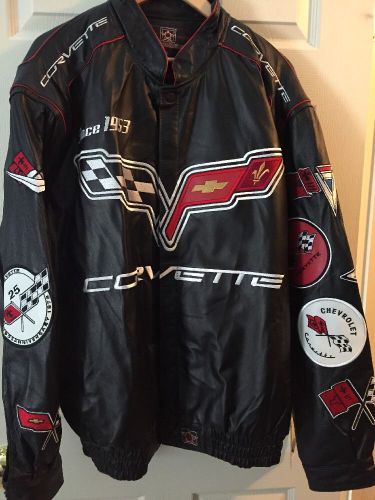 Chevrolet corvette leather jacket new with tags extra-large xl