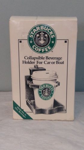 Starbucks coffee collapsible beverage holder for car or boat htf