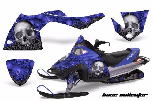 Amr racing sled wrap polaris fusion snowmobile graphics kit 2005-2007 bones red
