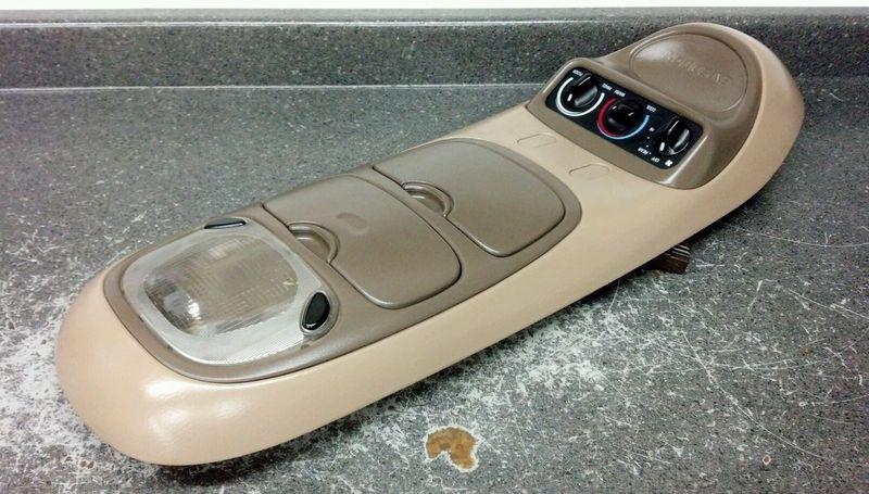 Ford expedition lincoln navigator overhead top roof console 97-02 tan
