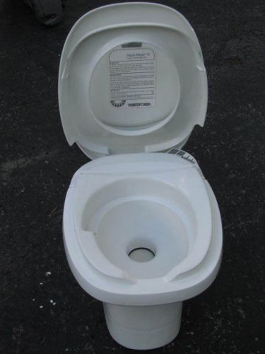 Sell Thetford Aqua Magic Iv Rv Toilet White Plastic Fully Functional Motorcycle In Findlay Ohio United States