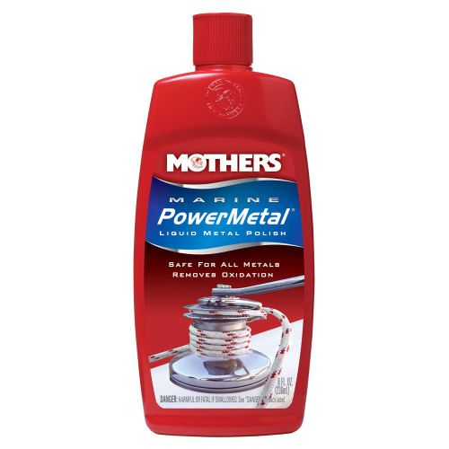 Mothers marine powermetal liquid polish - 8oz -91048