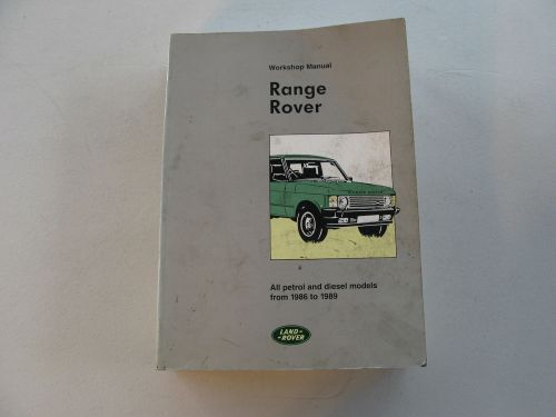 Land range rover workshop service repair manual book (86-89 all petrol &amp; diesel)