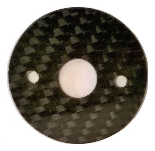 Carbon fiber hood pin scuff plate