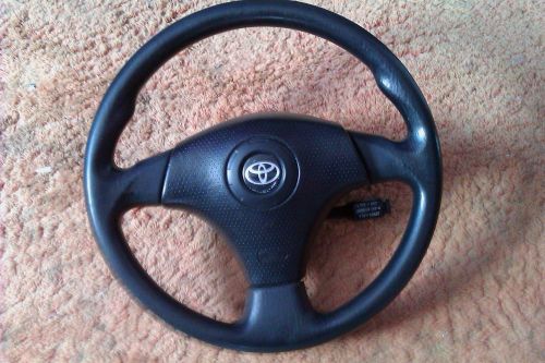 2000-2005 toyota celica oem black steering wheel