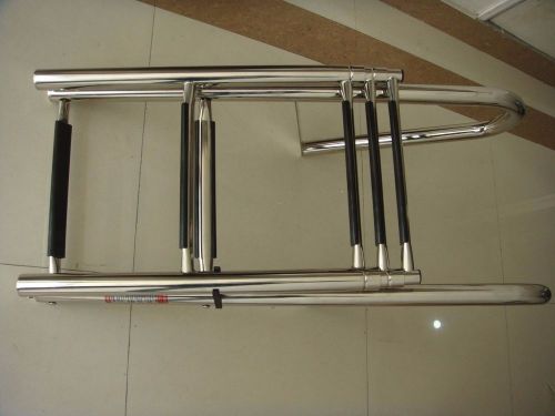 Excellent 6 step stainless steel heavy duty dock telescoping ladder