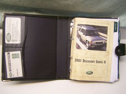 Oem land rover discovery series ii 2001 owner&#039;s owners manual book w/ case