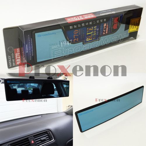 Napolex broadway bw-145 blue tint 270 mm convex #px5 wide face rear view mirror