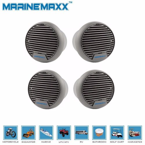 4x 2-way waterproof marine/boat speakers system spa golf atv/utv outdoor stereo