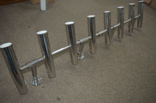 Adjustable 8 tube stainless rocket launcher rod holders , can be rotated 360 deg