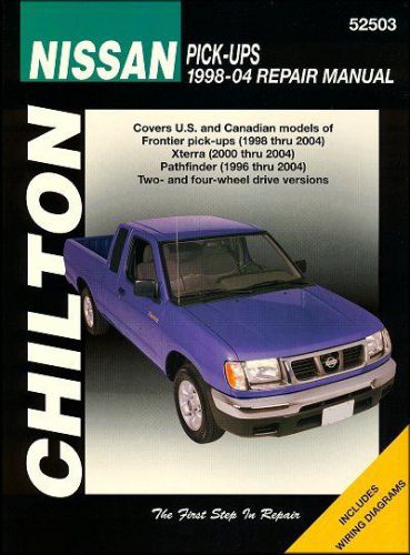 Nissan frontier pick-up truck, xterra, pathfinder repair manual 1998-2004