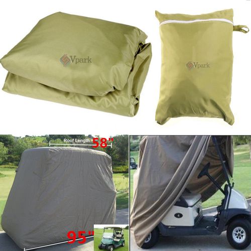 Two passenger standard golf cart cover protect storage for yamaha ez go club car