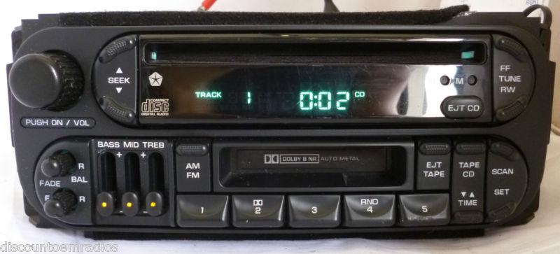 98-03 chrysler dodge jeep radio cd cassette player p04858540ae  b